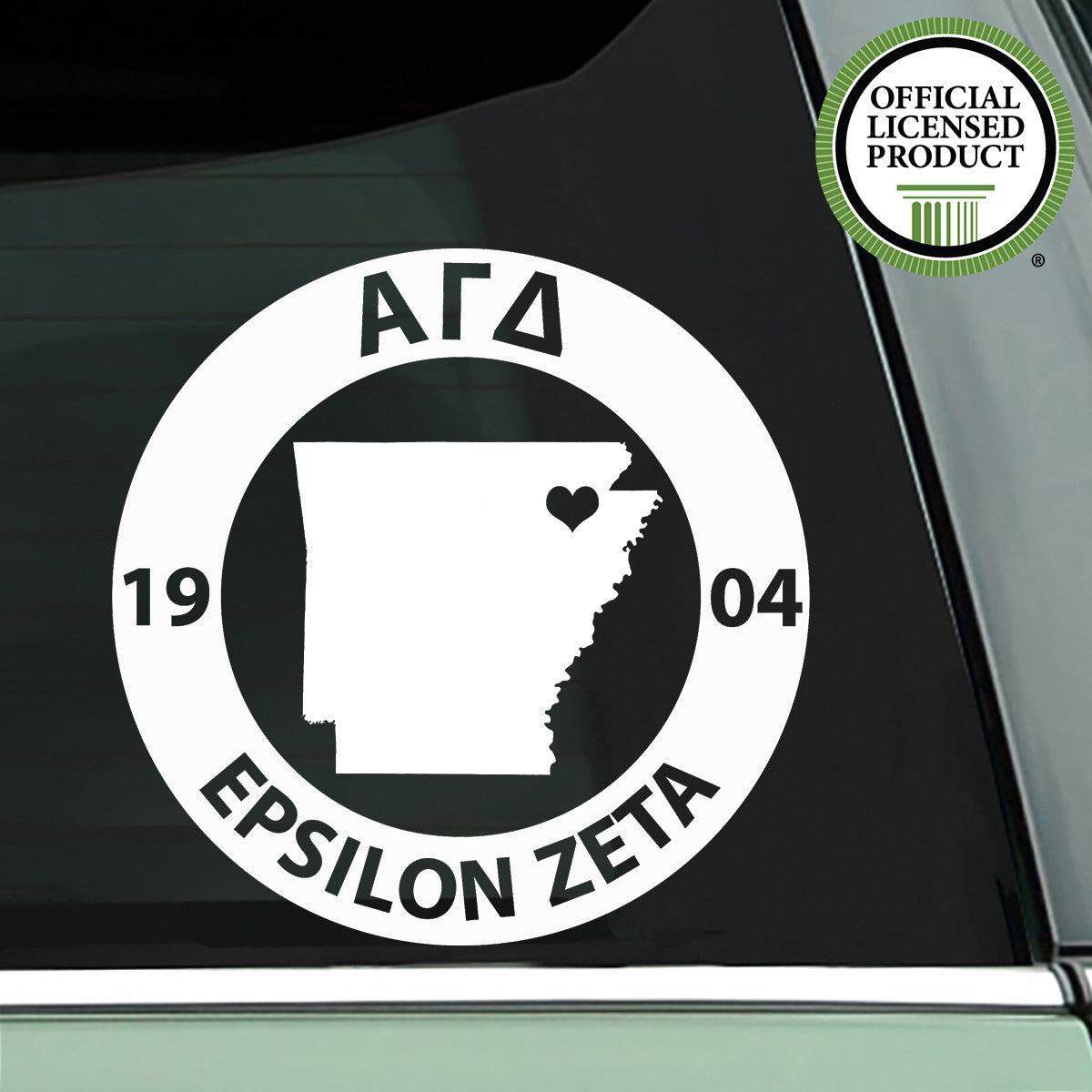 Brit and Bee Sorority State Decal - Alpha Gamma Delta
