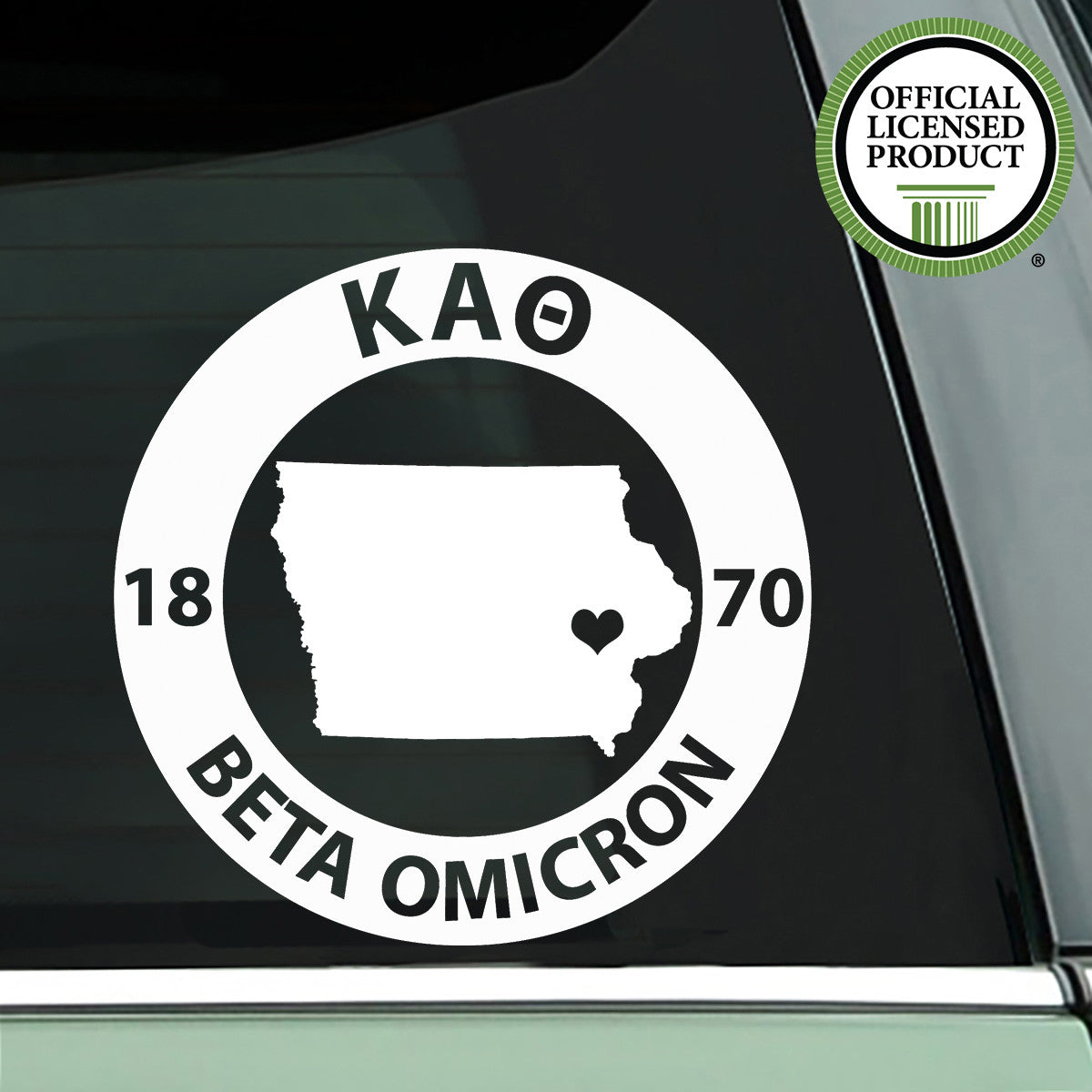 Brit and Bee Sorority State Decal - Kappa Alpha Theta