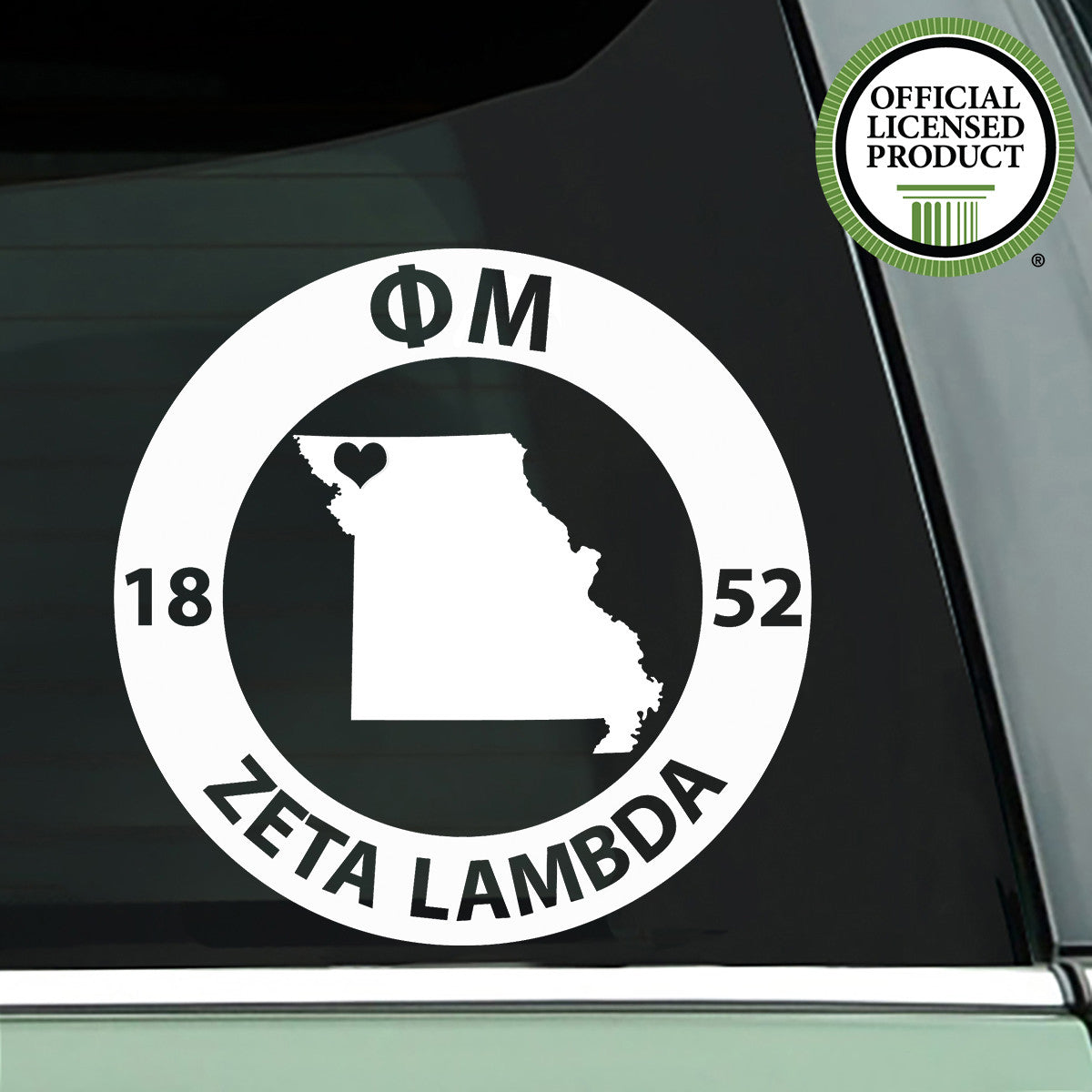 Brit and Bee Sorority State Decal - Phi Mu