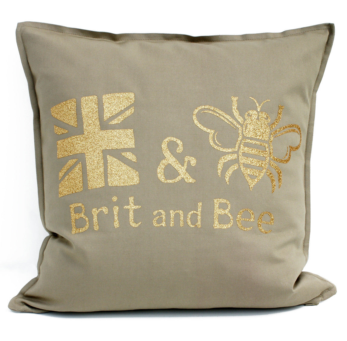 Brit and Bee Throw Pillow
