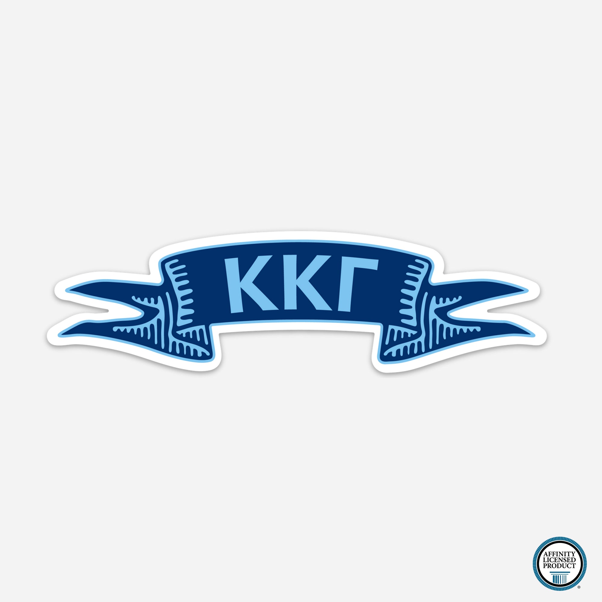 Kappa Kappa Gamma Ribbon Sticker | Brit and Bee