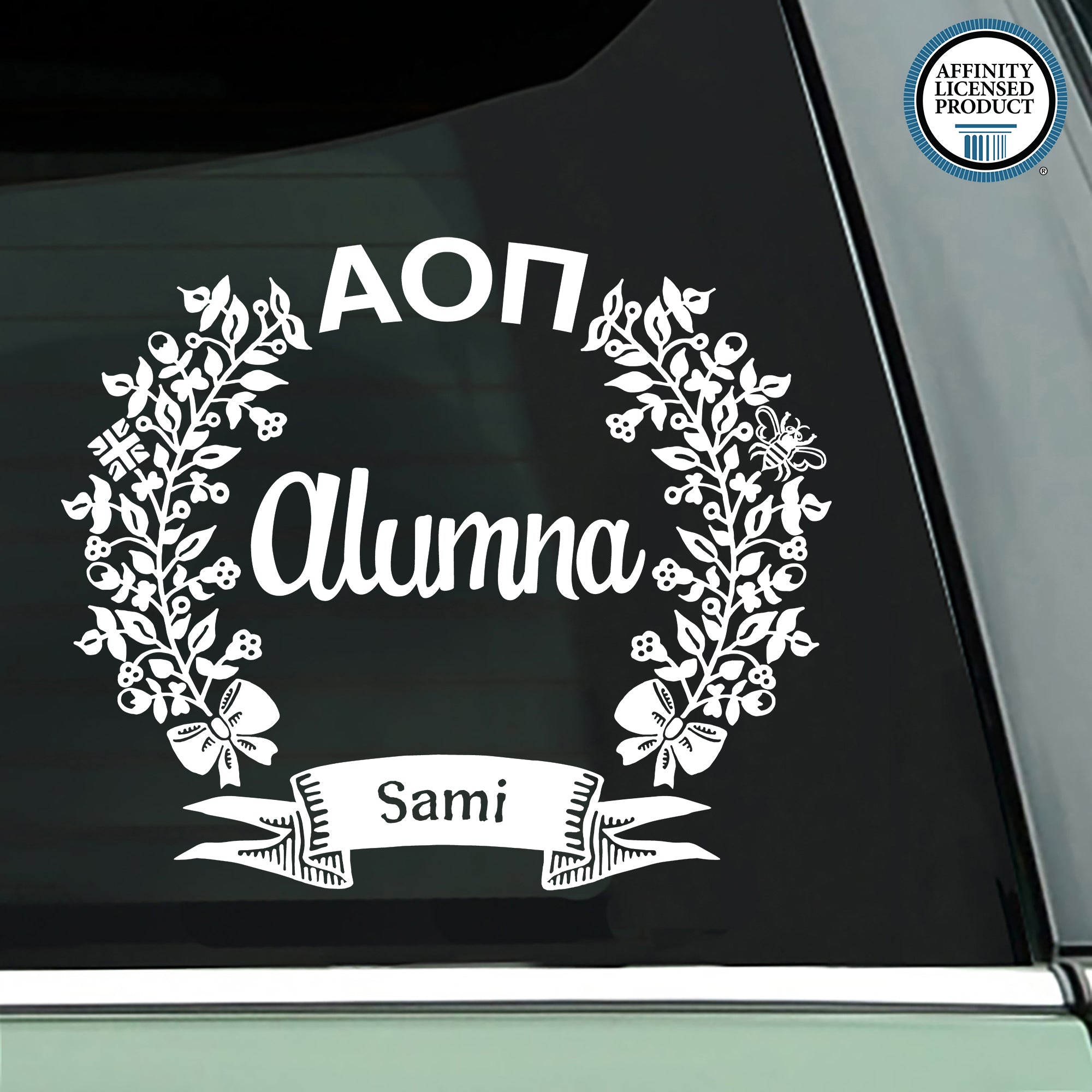 Alpha Omicron Pi Alumna Decal | Brit and Bee