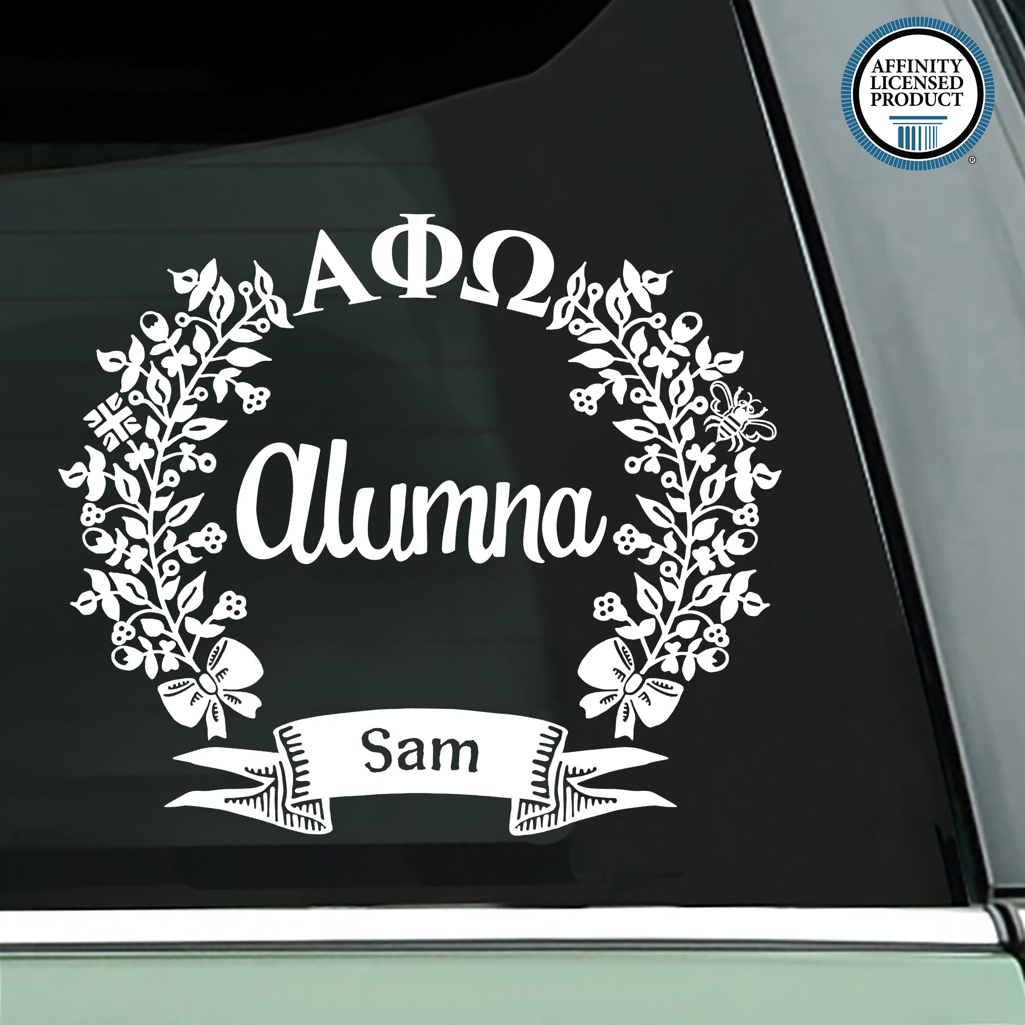 Alpha Phi Omega Alumna Decal | Brit and Bee