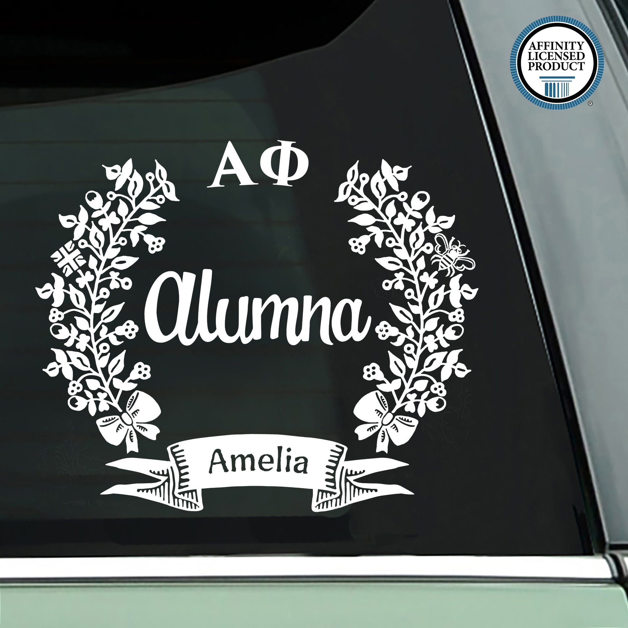 Alpha Phi Alumna Decal | Brit and Bee