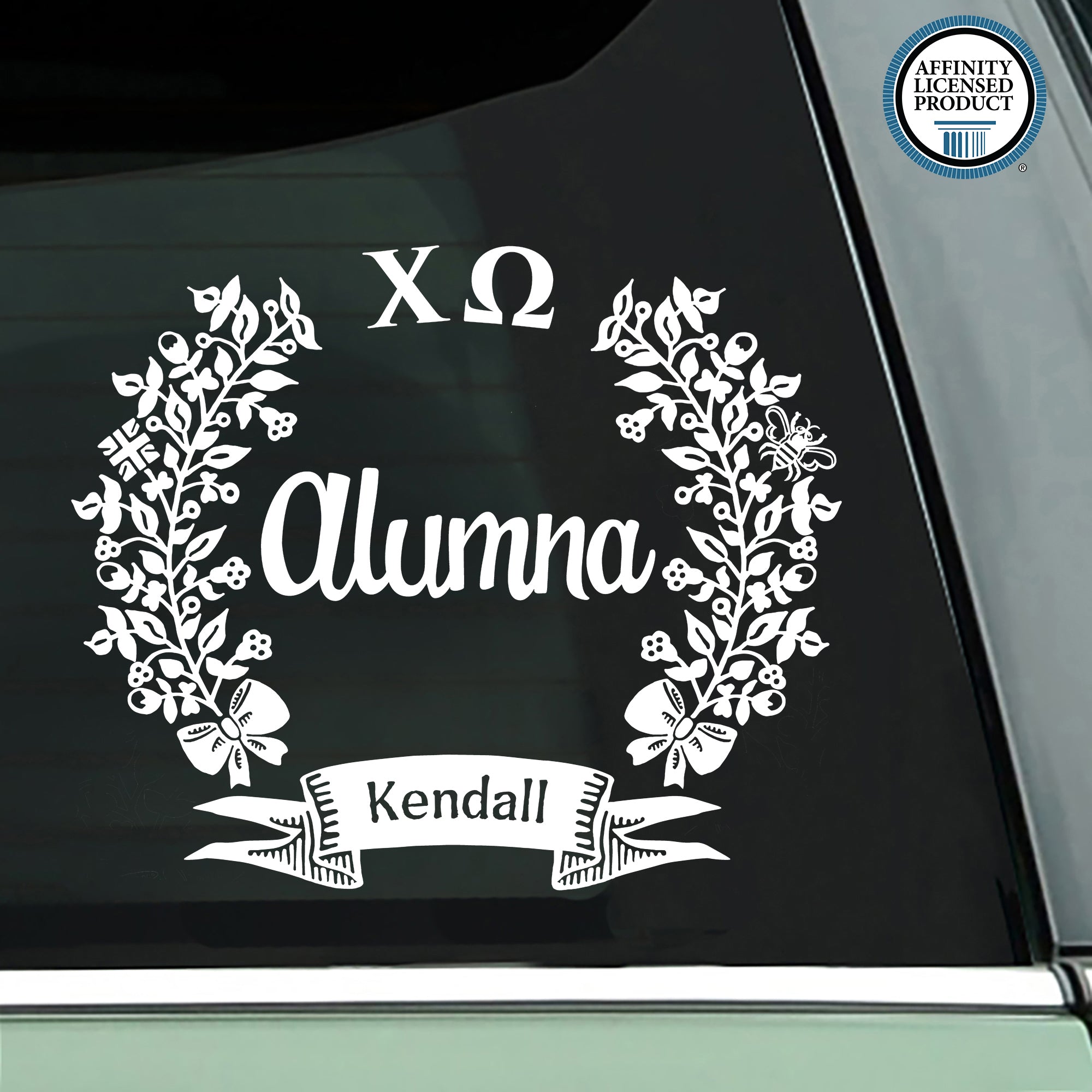 Chi Omega Alumna Decal | Brit and Bee