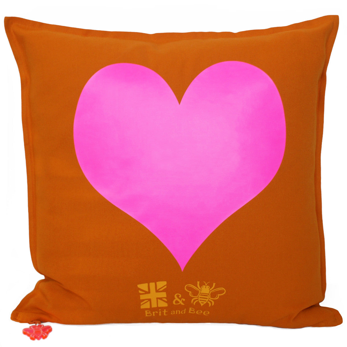 Brit and Bee Big Love Throw Pillow BACK