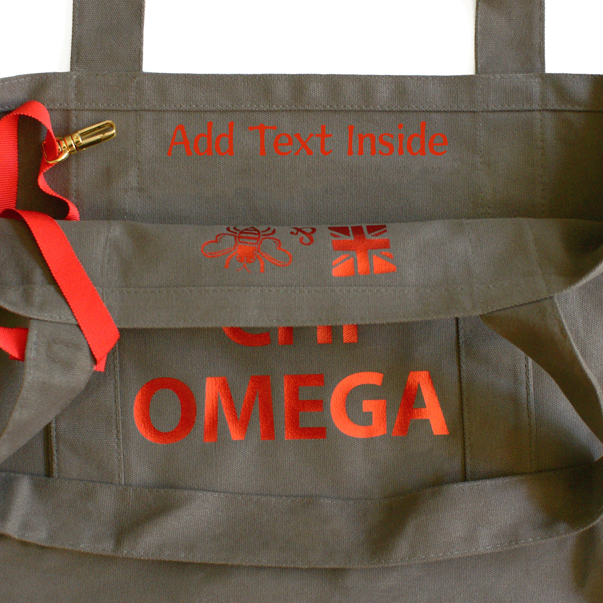 Alpha Chi Omega State Book Tote Bag | Brit and Bee