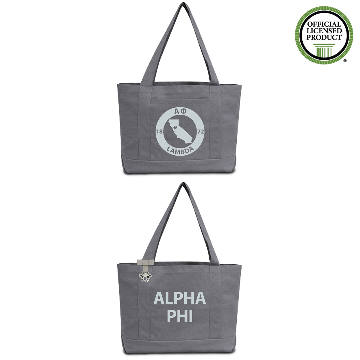 Alpha Phi State Book Tote Bag | Brit and Bee