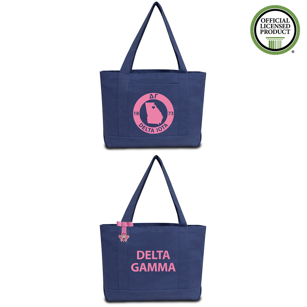 Delta Gamma State Book Tote Bag | Brit and Bee