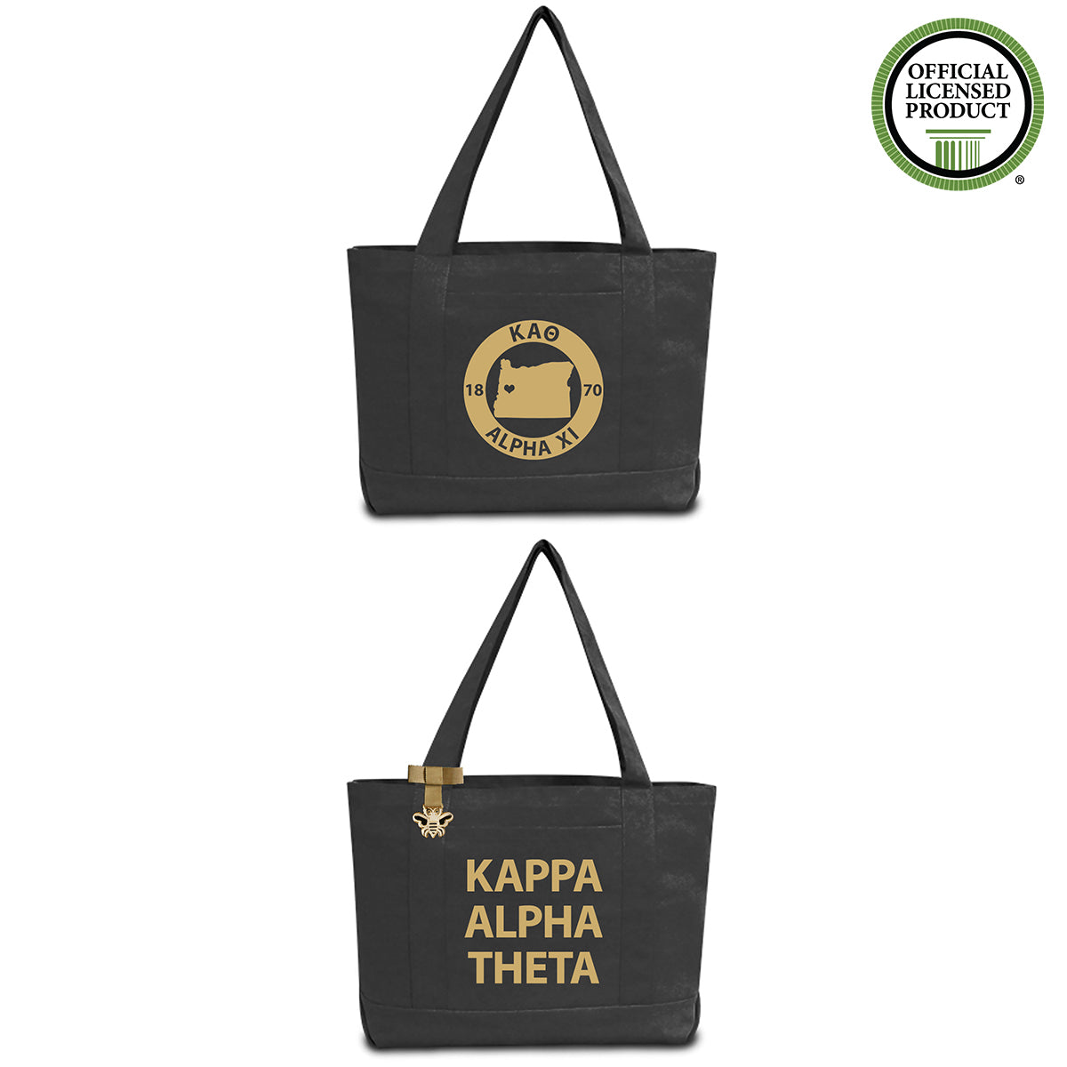 Kappa Alpha Theta State Book Tote Bag | Brit and Bee
