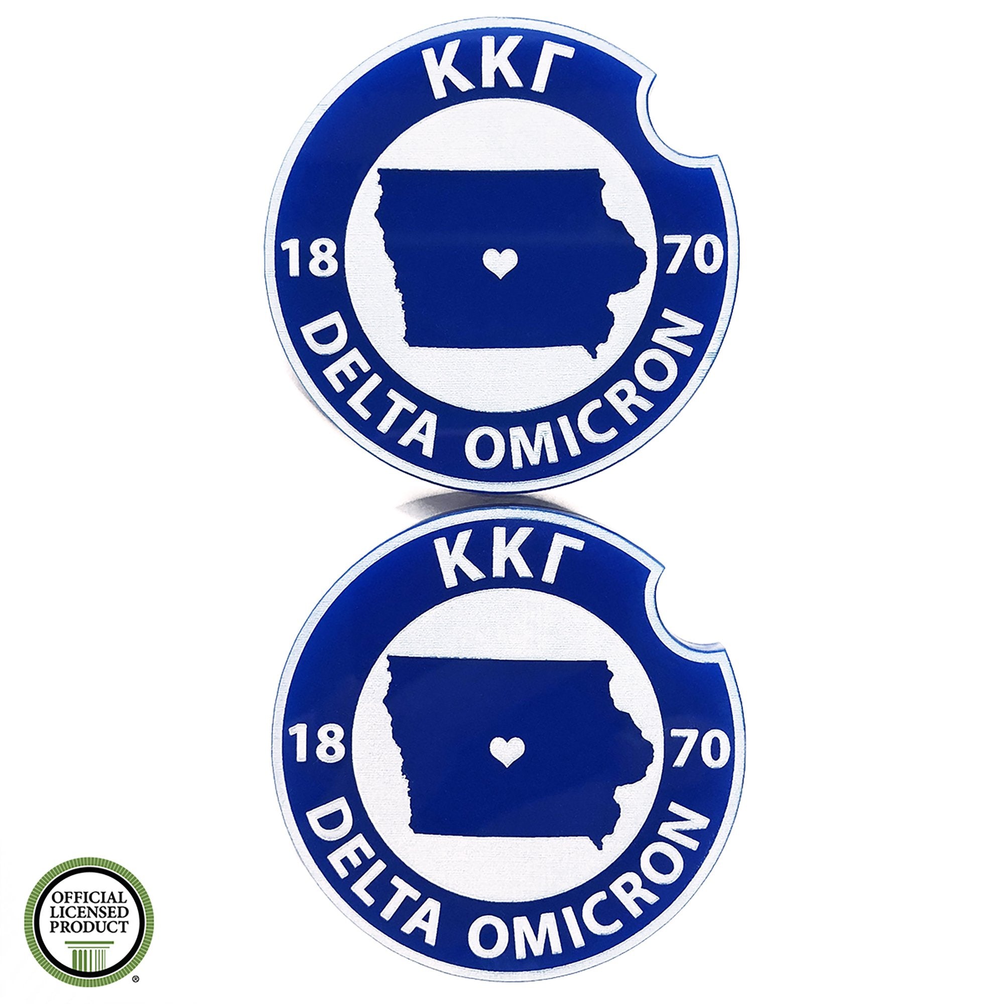 Kappa Kappa Gamma Car Coasters | Brit and Bee