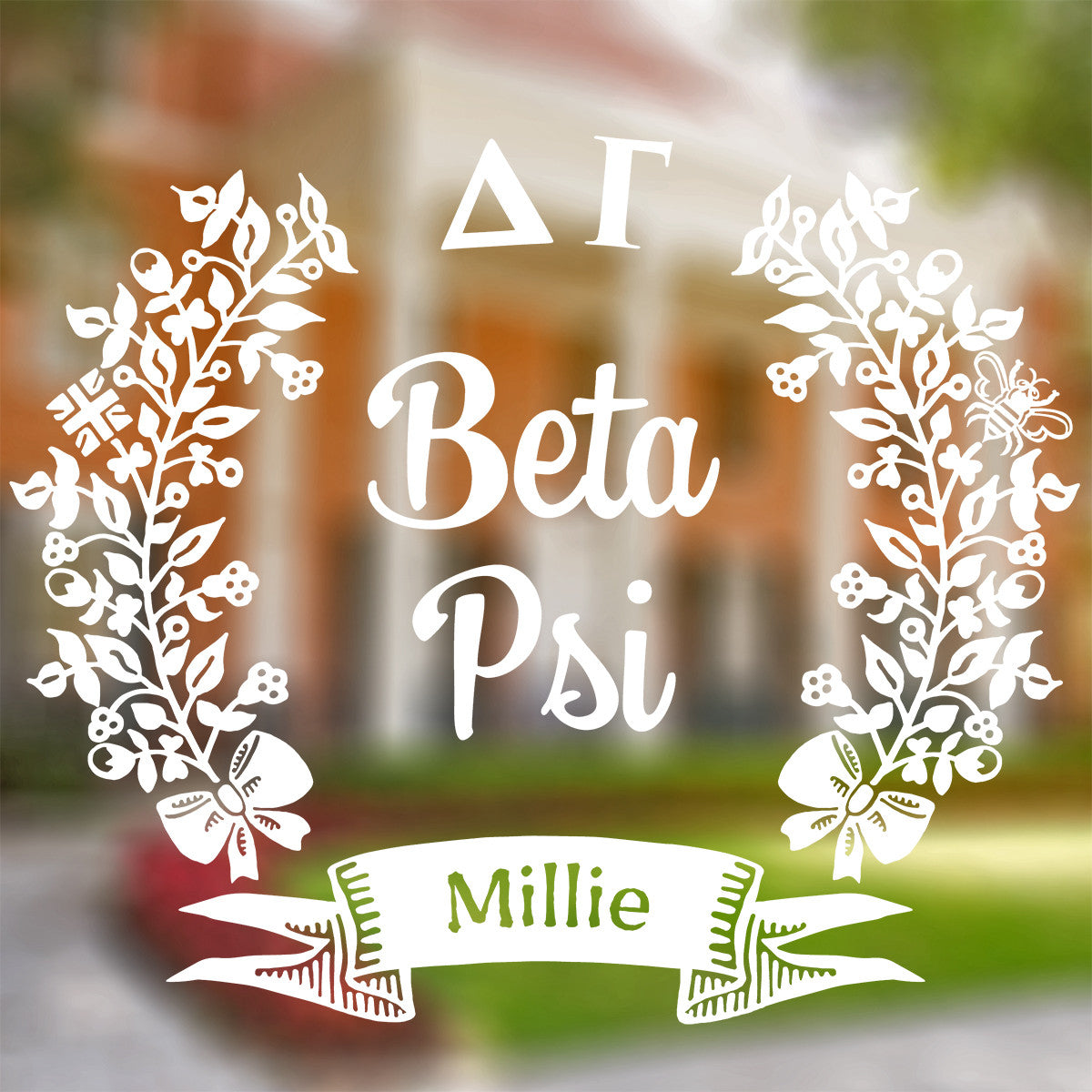 Brit and Bee Sorority Chapter Decal - Delta Gamma