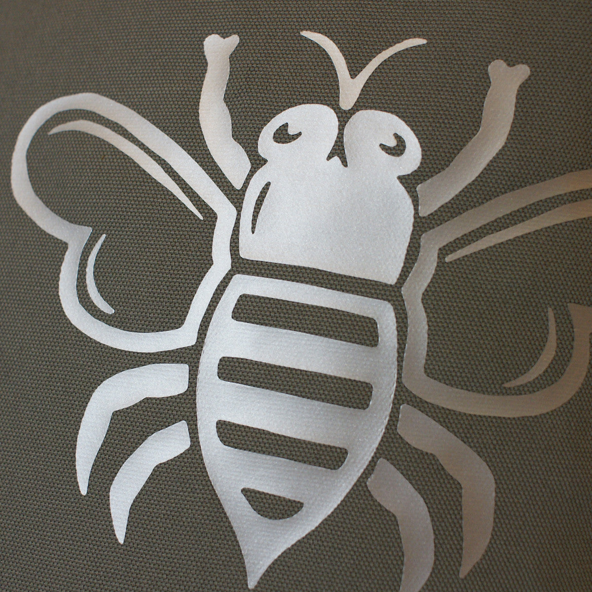 Brit and Bee Est. Throw Pillow Silver - DETAIL