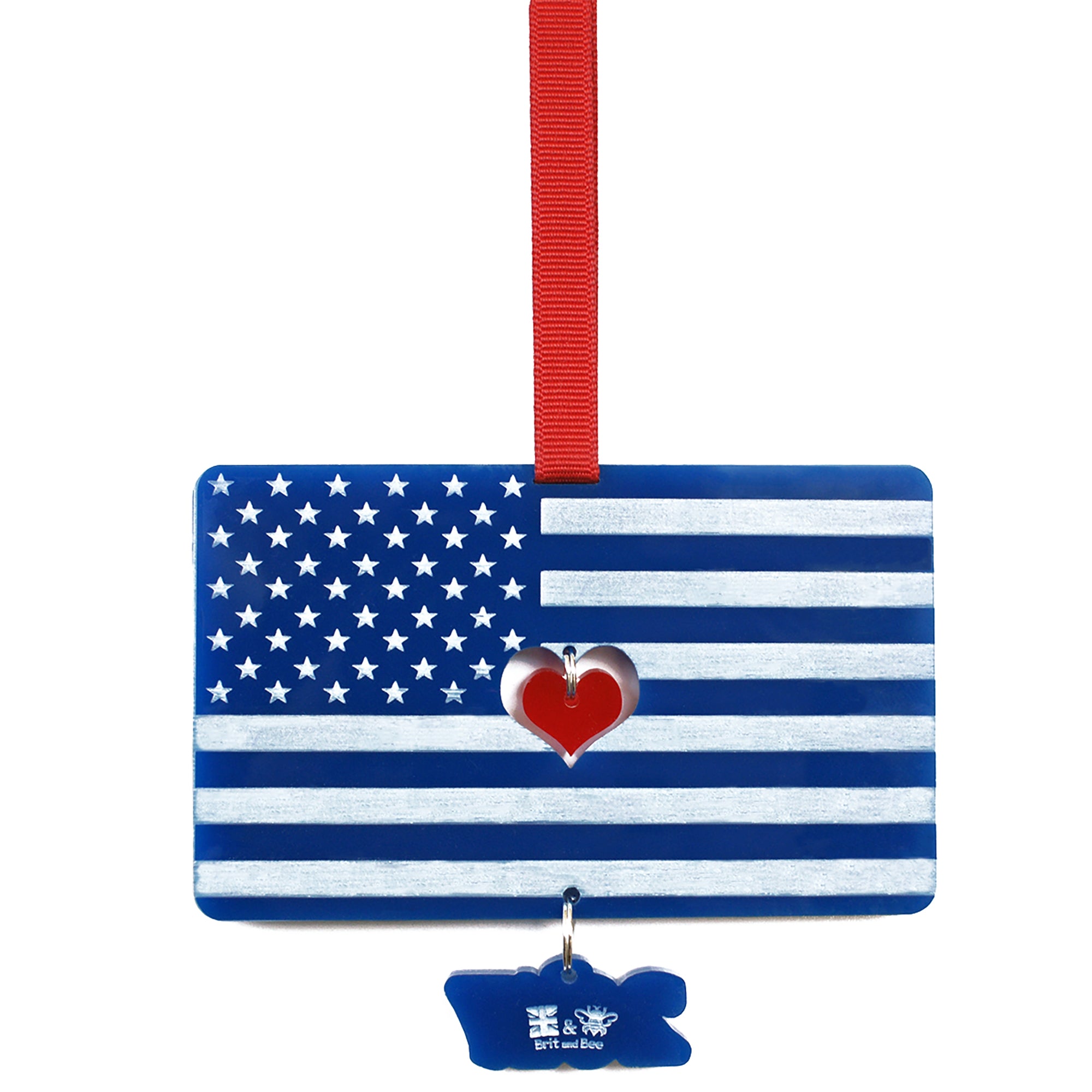 GB US Flag Ornament | Brit and Bee