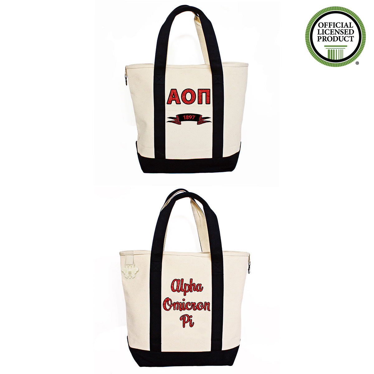 Alpha Omicron Pi Comfort Colors Tote Bag | Brit and Bee