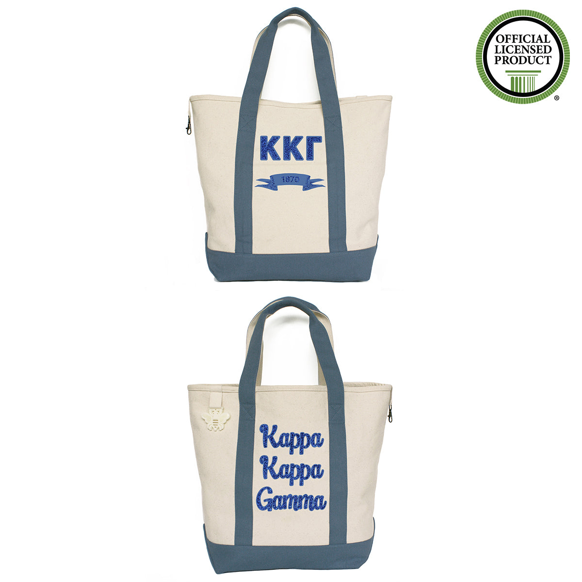 Kappa Kappa Gamma Comfort Colors Tote Bag | Brit and Bee