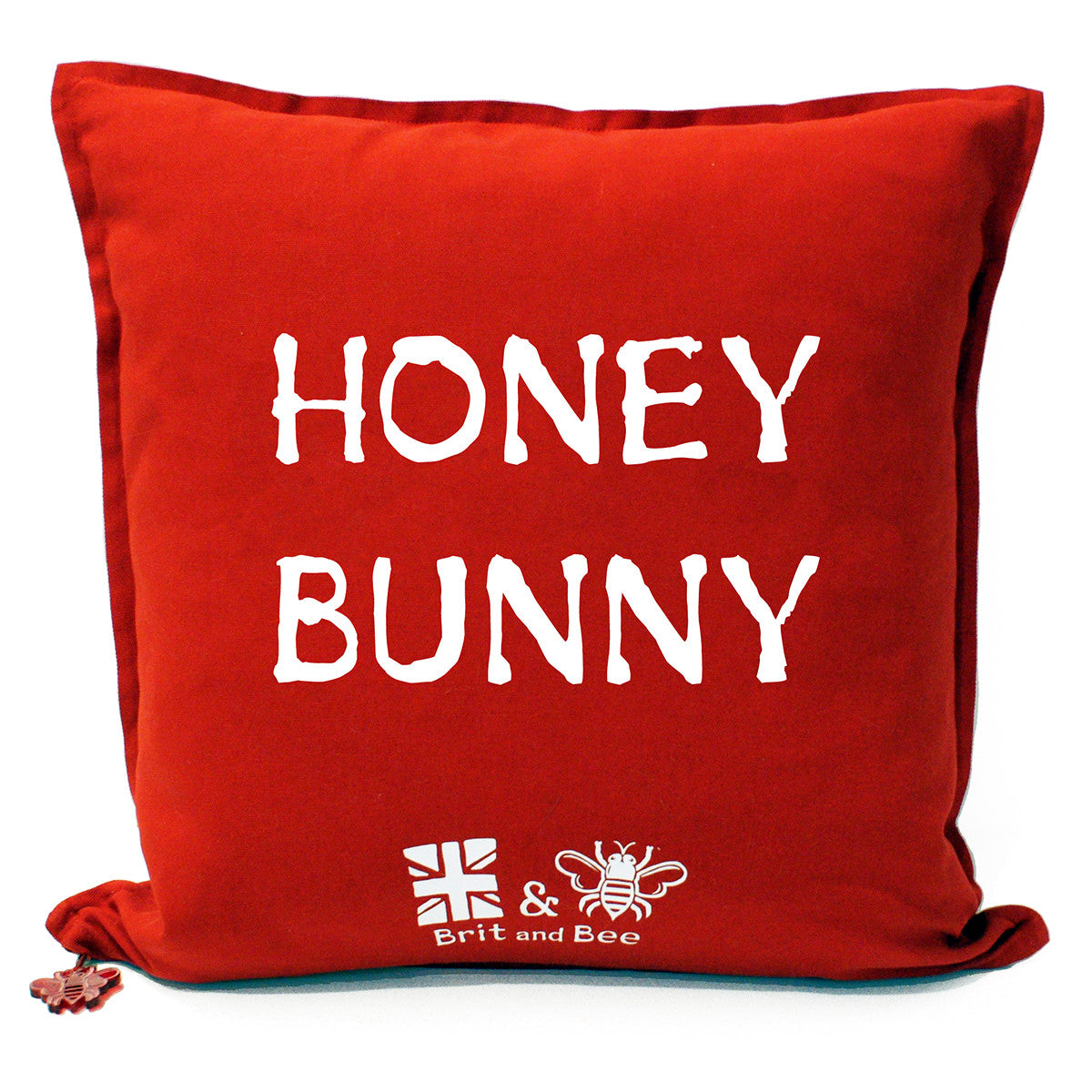 Brit and Bee Love Heart Cushion - Back
