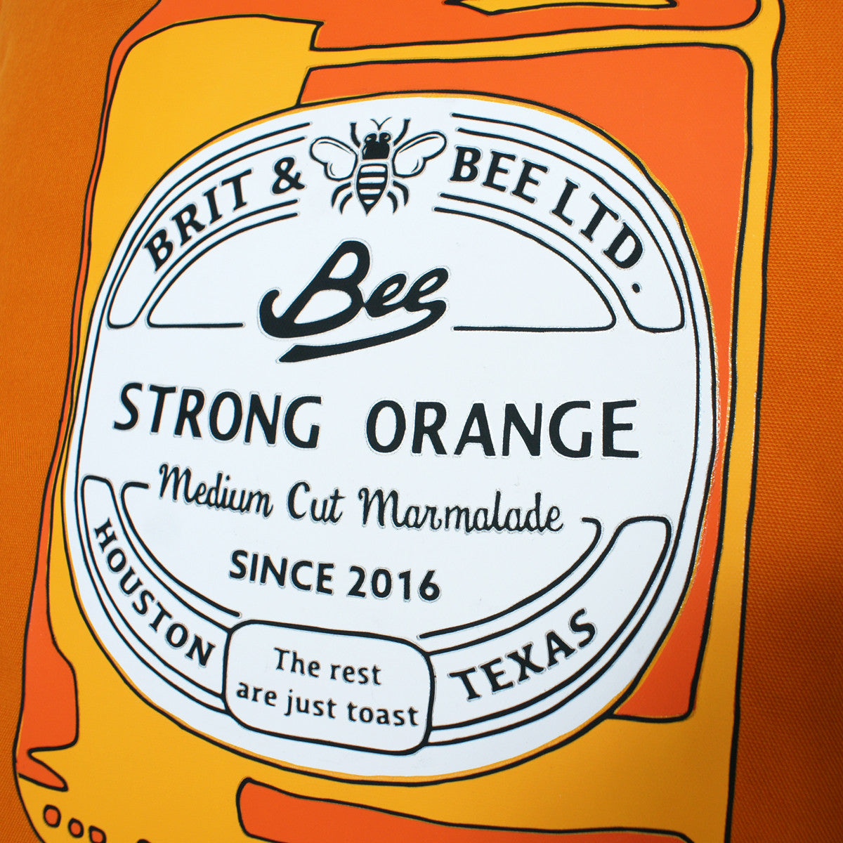 Brit and Bee Marmalade and Toast Throw Pillow - DETAIL