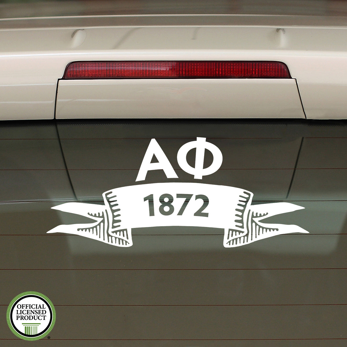 Brit and Bee Sorority Ribbon Year Decal - Alpha Phi