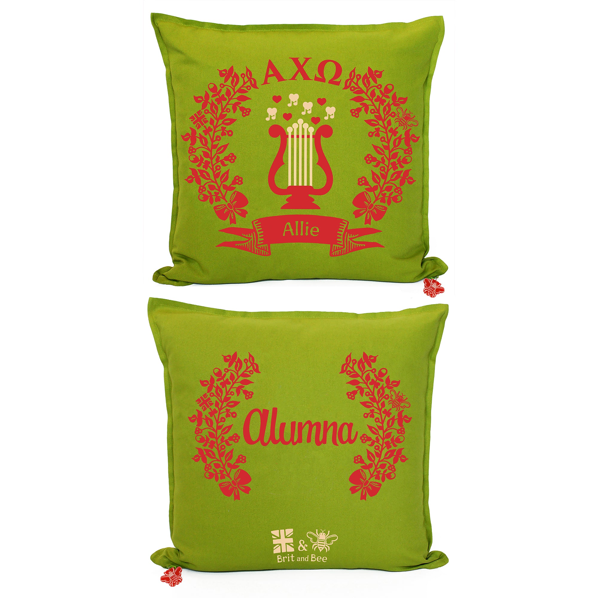 Alpha Chi Omega Pillow | Brit and Bee