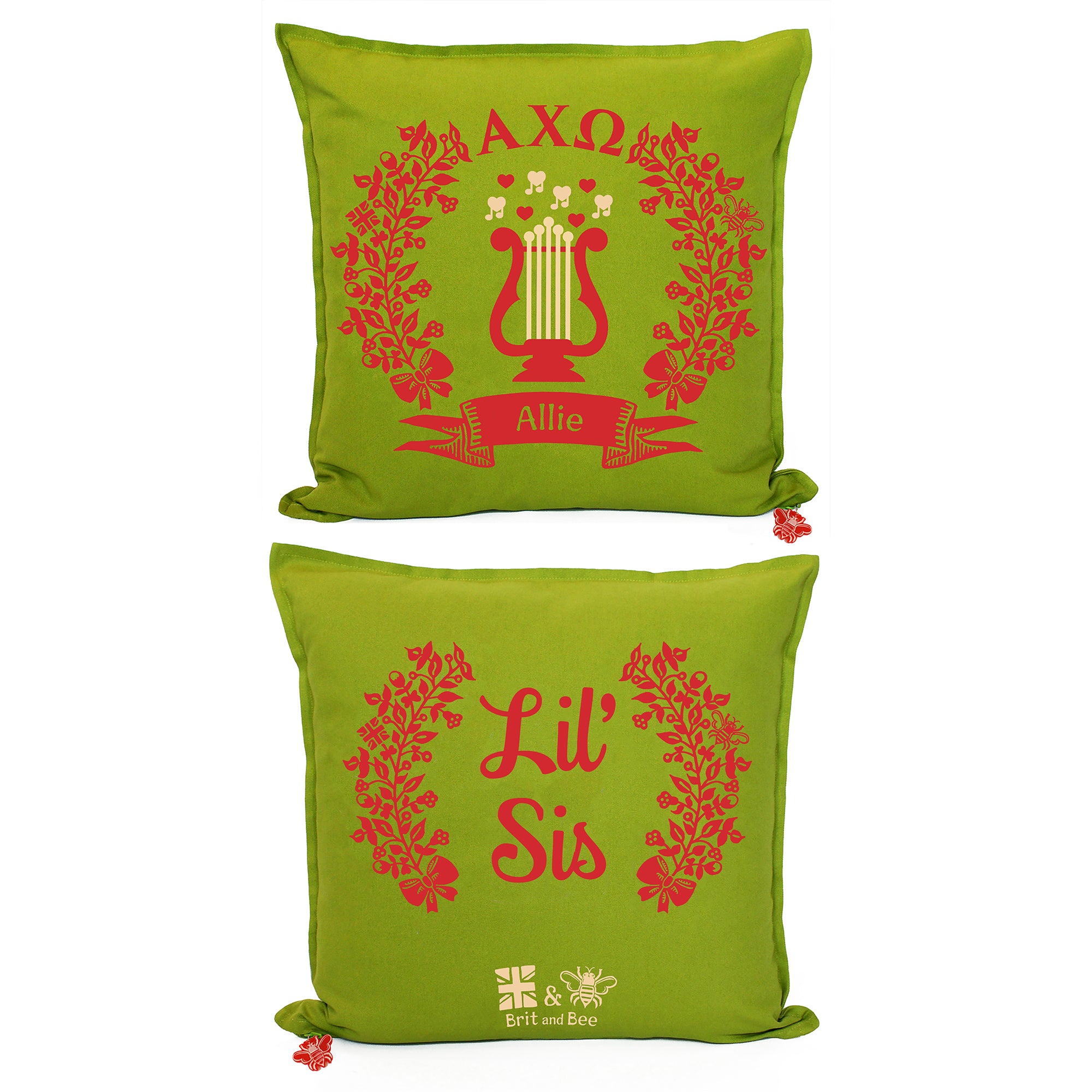 Alpha Chi Omega Pillow | Brit and Bee