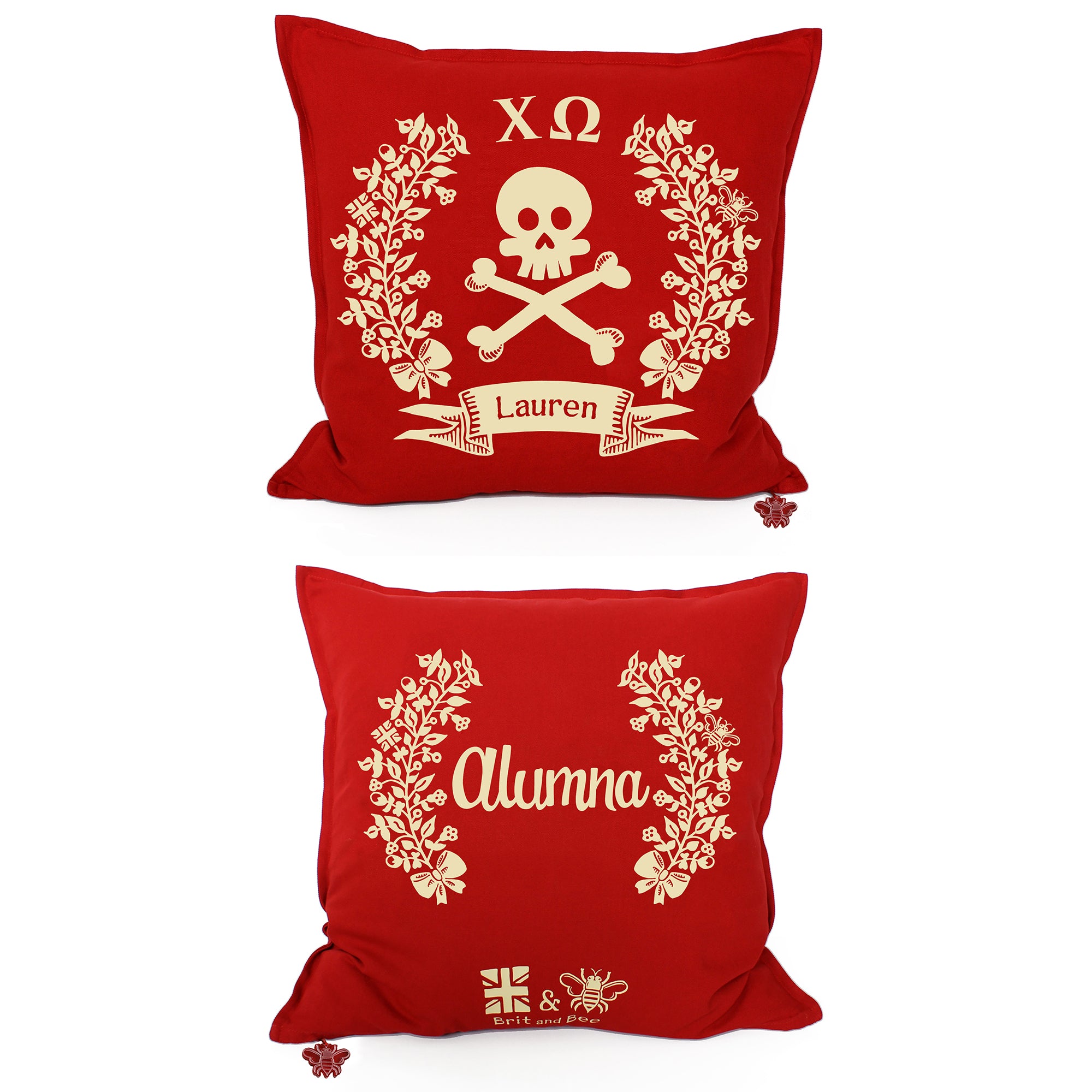 Chi Omega Pillow | Brit and Bee
