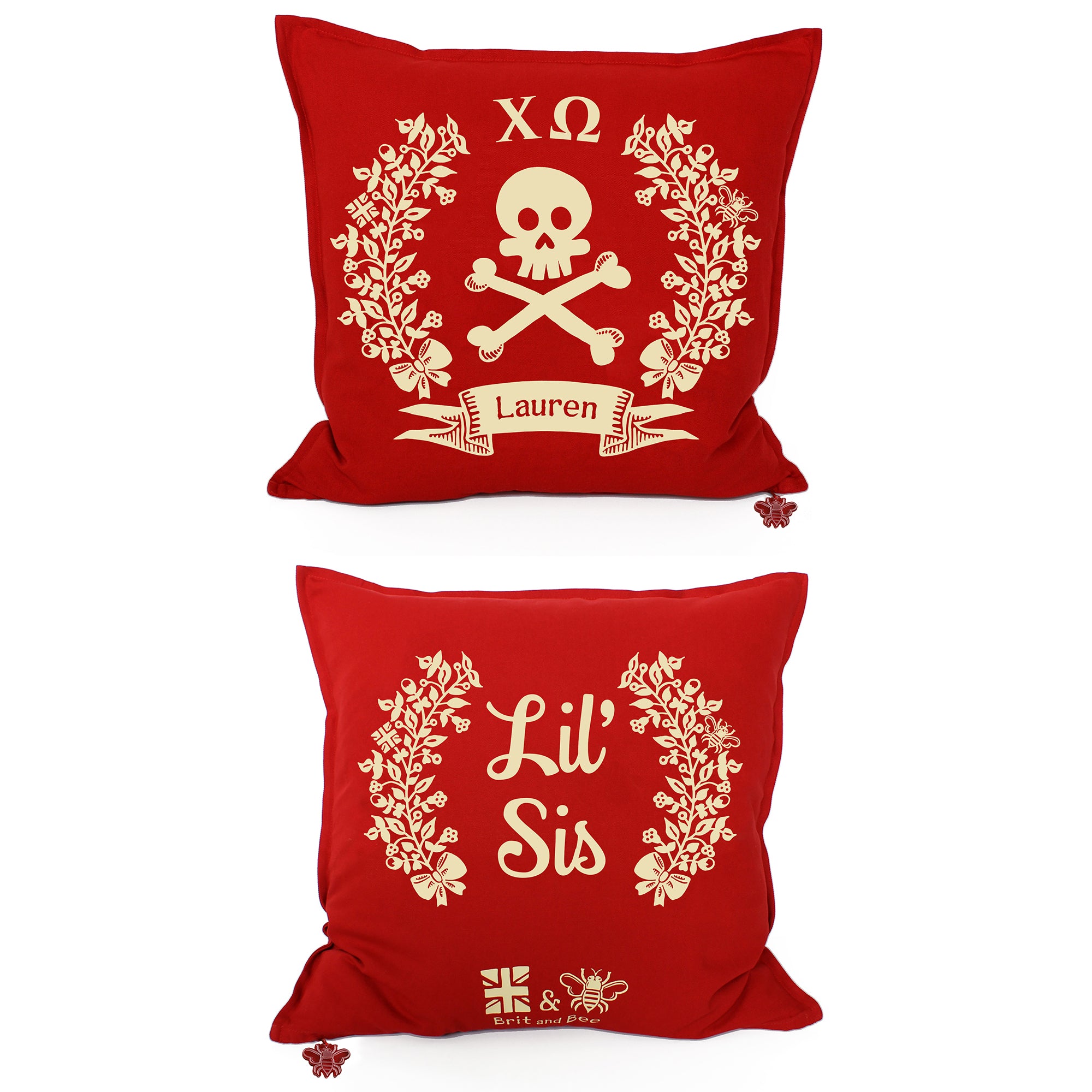 Chi Omega Pillow | Brit and Bee