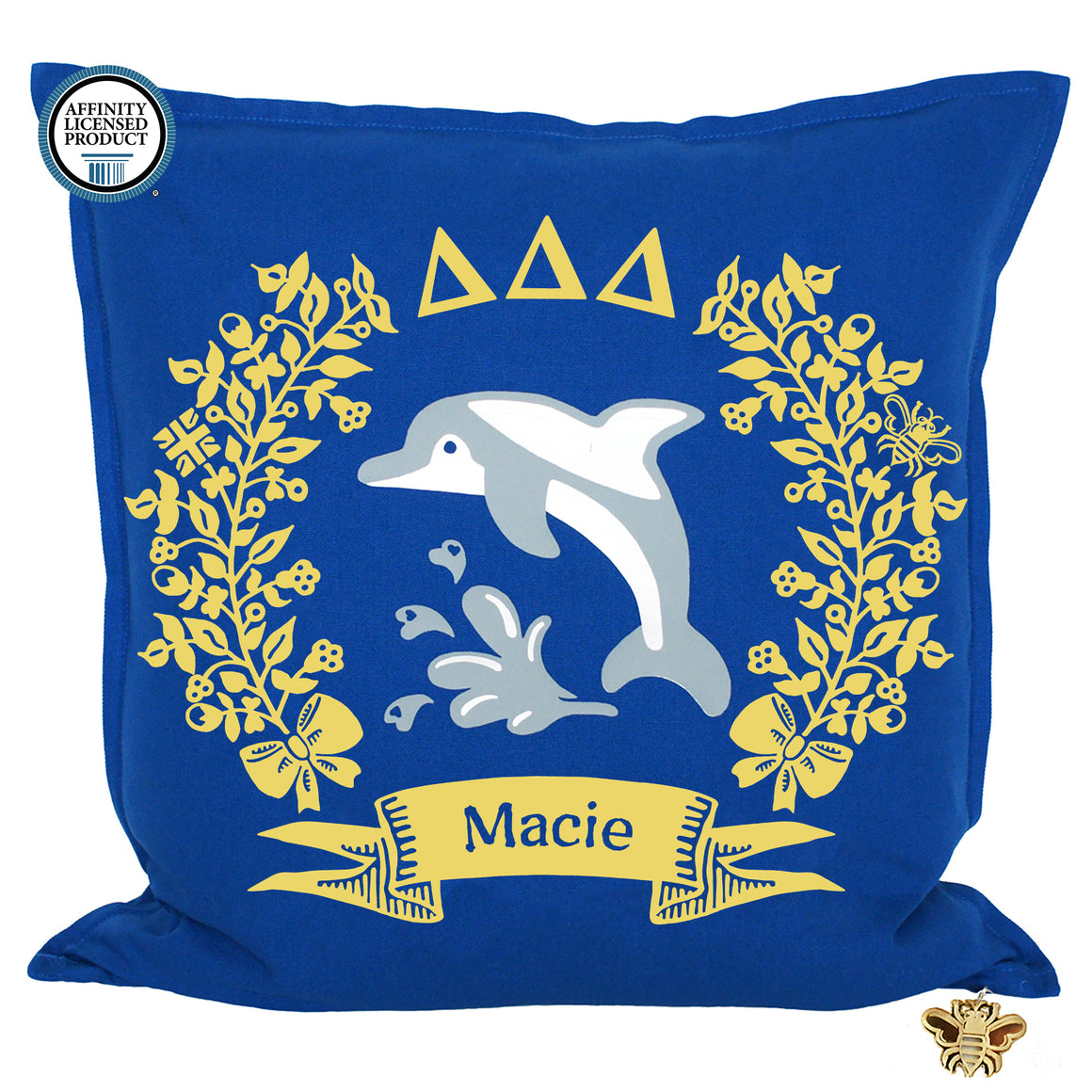 Delta Delta Delta Pillow | Brit and Bee