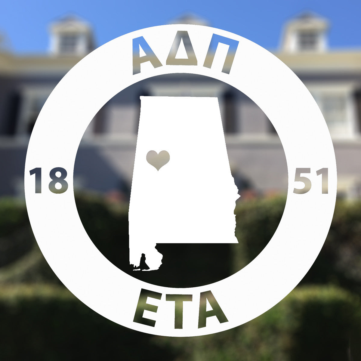 Brit and Bee Sorority State Decal - Alpha Delta Pi