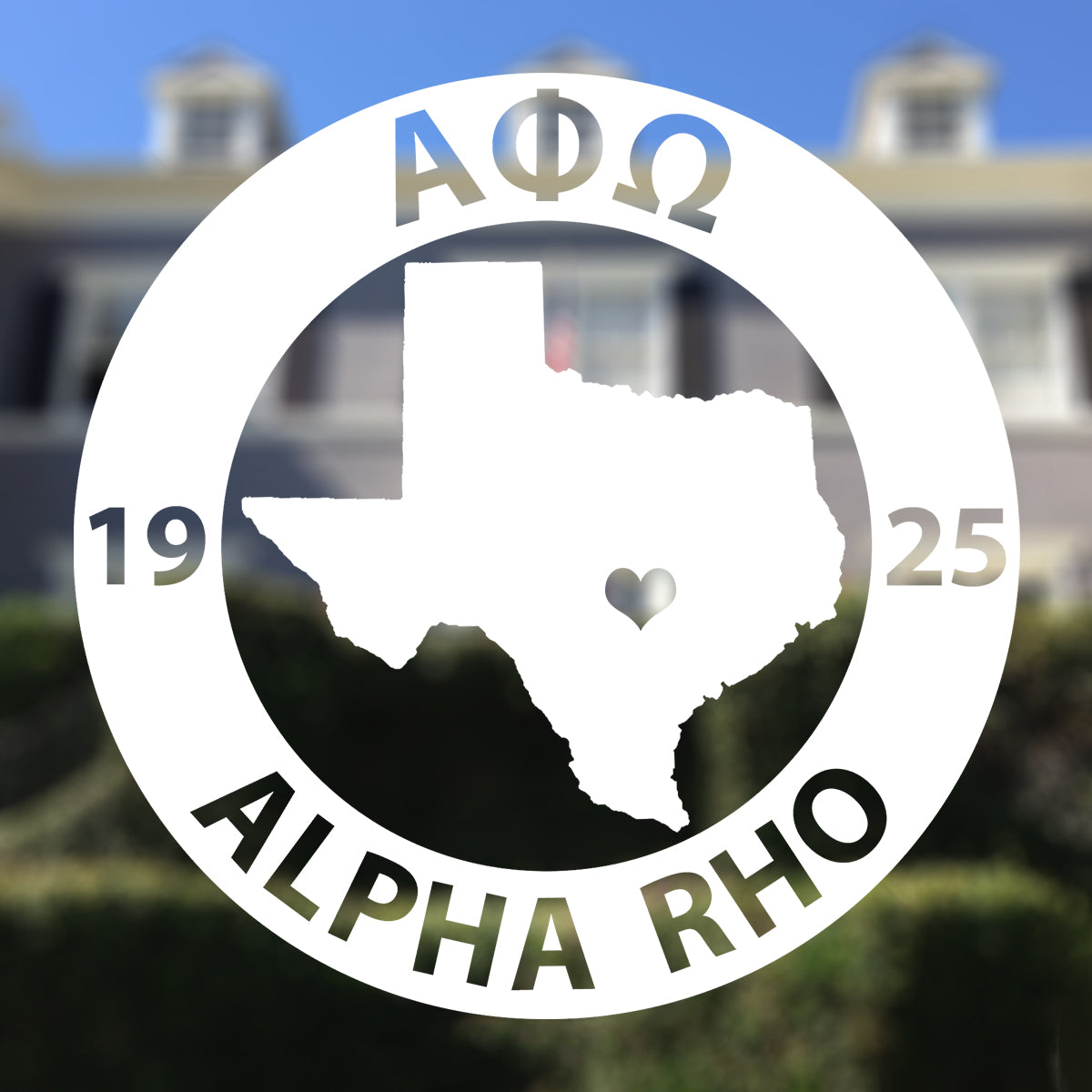 Brit and Bee Sorority State Decal - Alpha Phi Omega