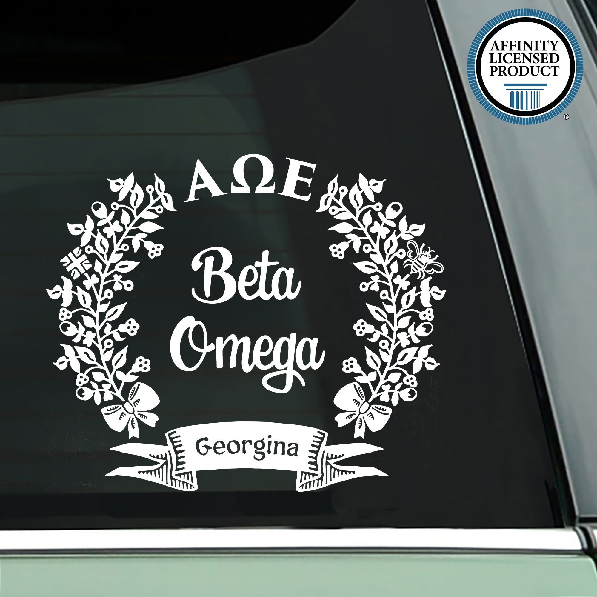Alpha Omega Epsilon | Chapter Decal | Brit and Bee