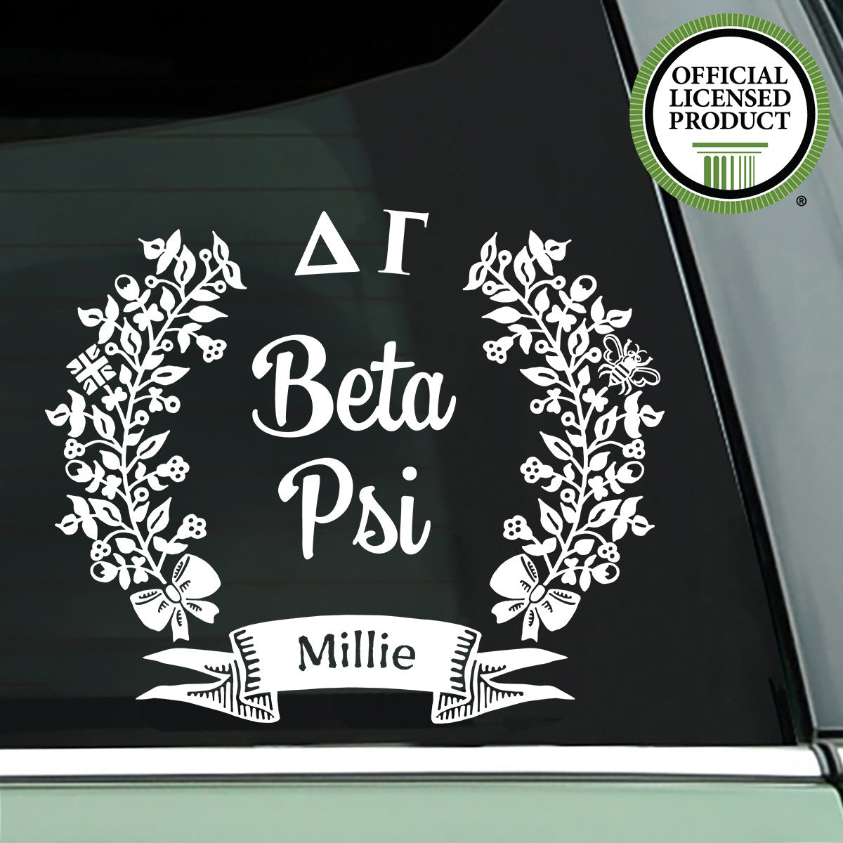 Brit and Bee Sorority Chapter Decal - Delta Gamma