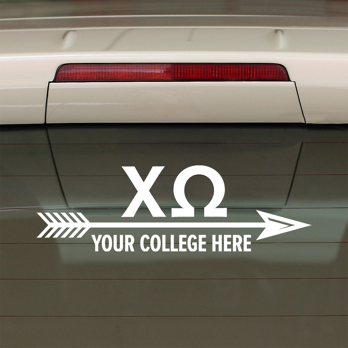 Brit and Bee Sorority Arrow Decal - Chi Omega