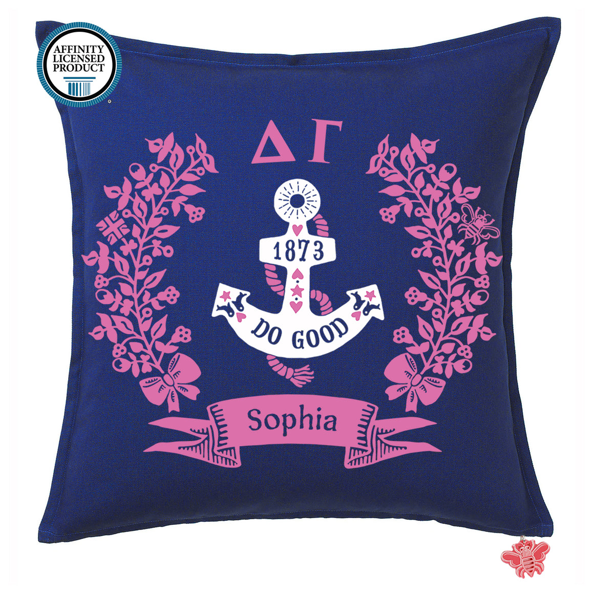 Delta Gamma Pillow | Brit and Bee