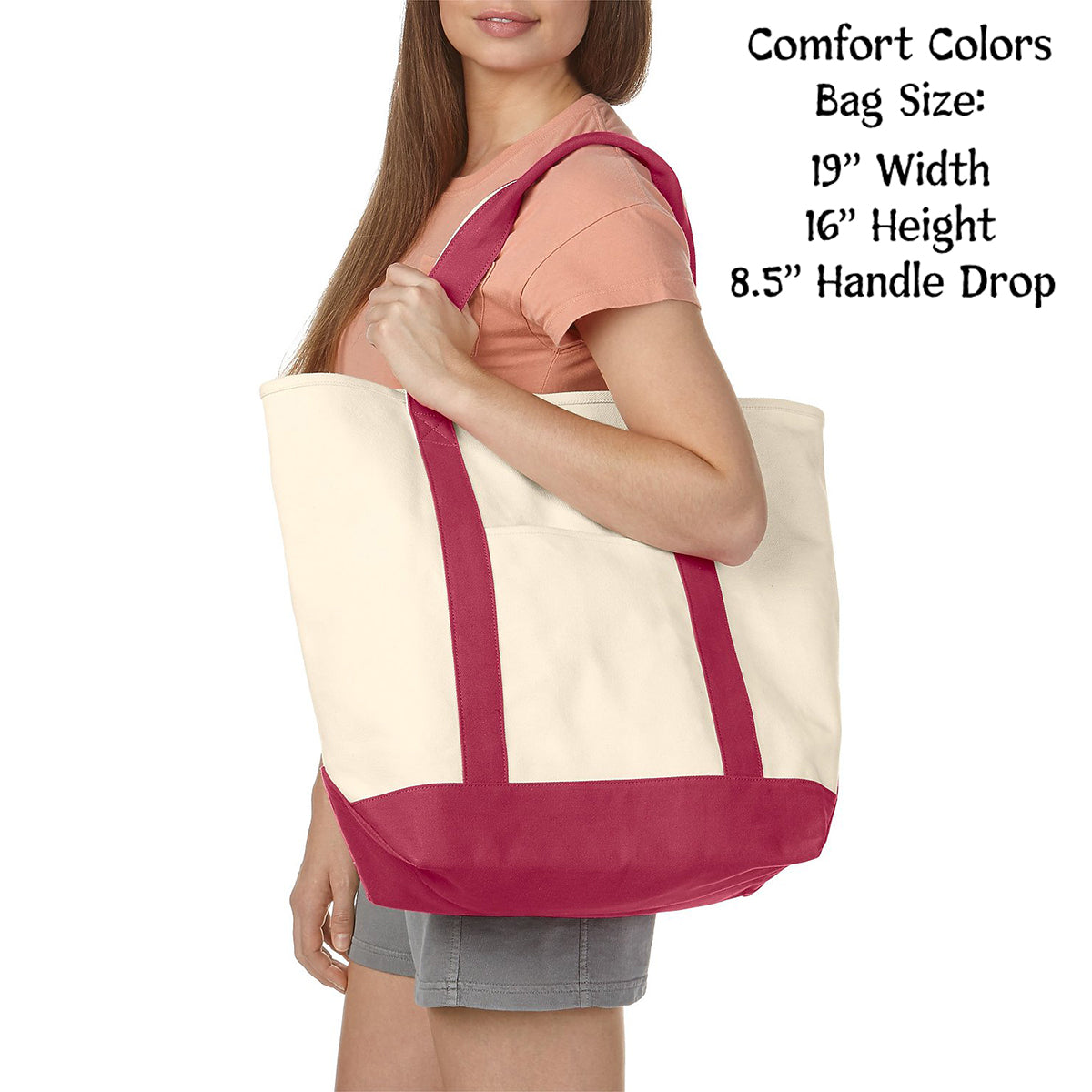 Alpha Chi Omega Comfort Colors Tote Bag | Brit and Bee
