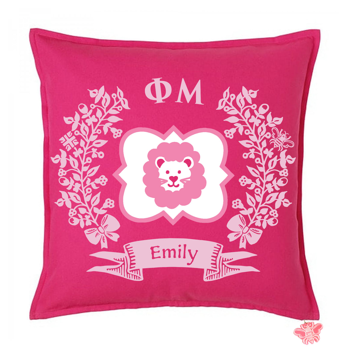 Phi Mu Sorority Pillow | Brit and Bee