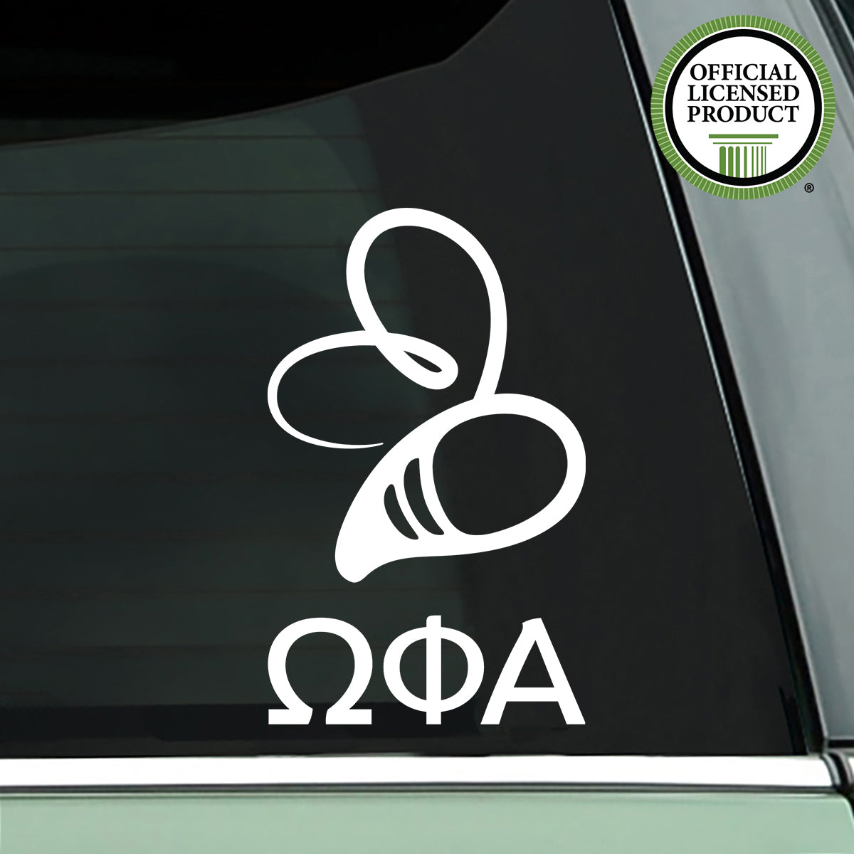 Brit and Bee Sorority Logo Decal - Omega Phi Alpha