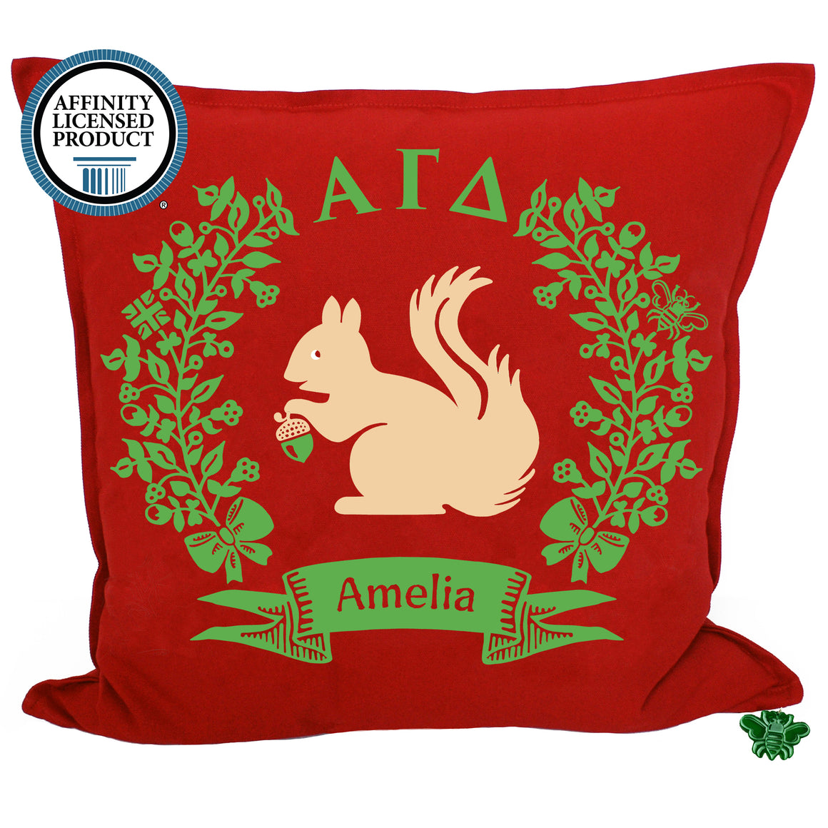 Alpha Gamma Delta Sorority Pillow | Brit and Bee