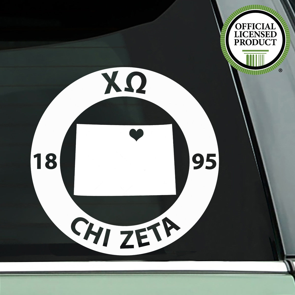 Brit and Bee Sorority State Decal - Chi Omega