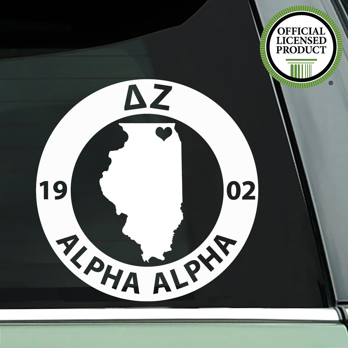 Brit and Bee Sorority State Decal - Delta Zeta