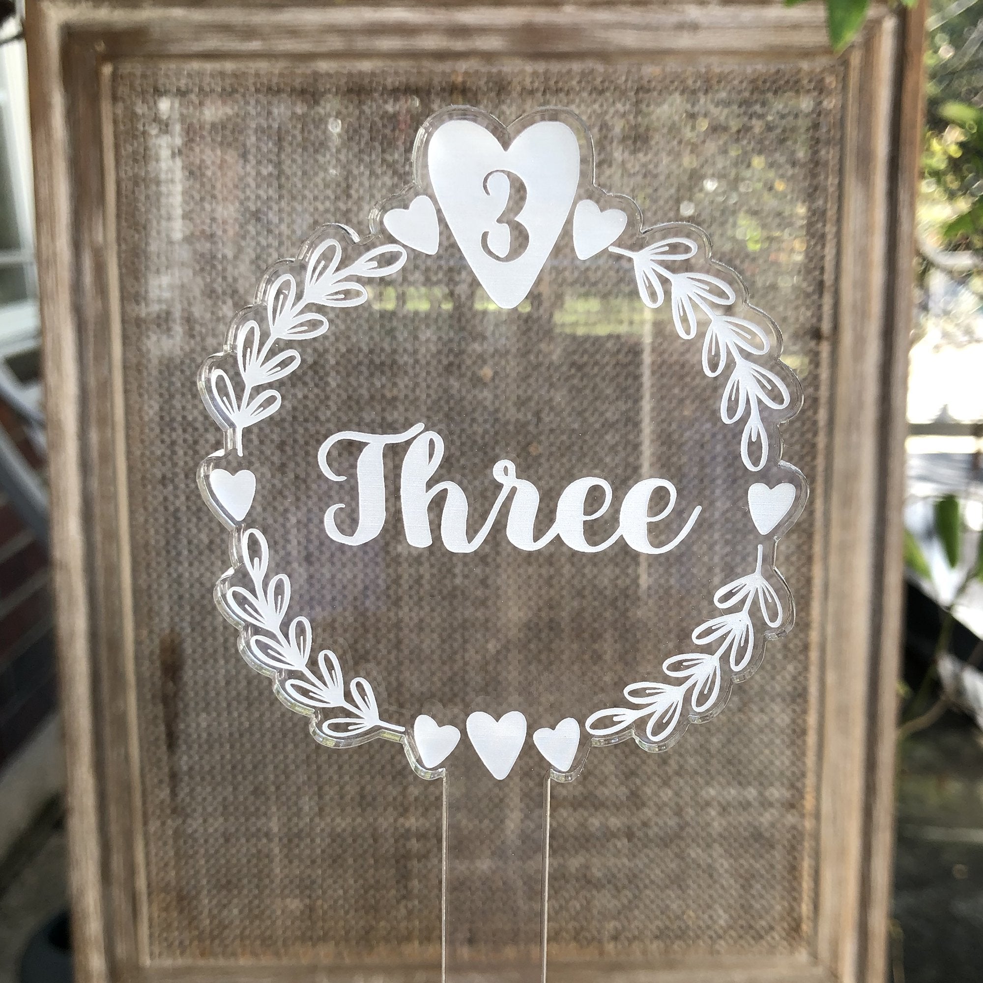 Wedding Table Number Sign | Brit and Bee