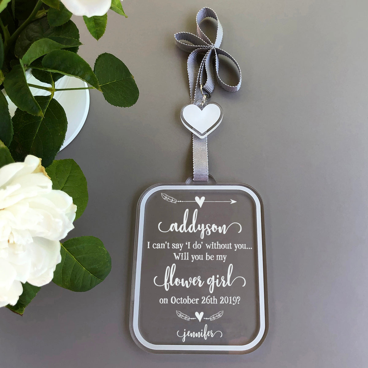 Will You Be My Flower Girl Ornament | Brit and Bee